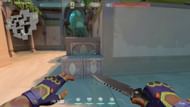B-Site post-plant Mosh Pit position from attacker spawn (Image via Riot)